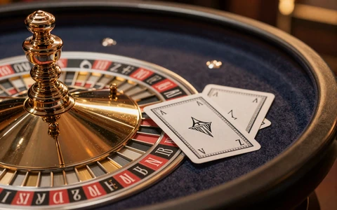 Roulette-Rad in Nahaufnahme mit Goldakzenten - OnlySpins Tischspiele