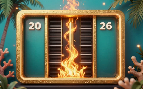 Hot-Jackpot-Anzeige mit goldener Flamme - Hot Jackpots bei OnlySpins